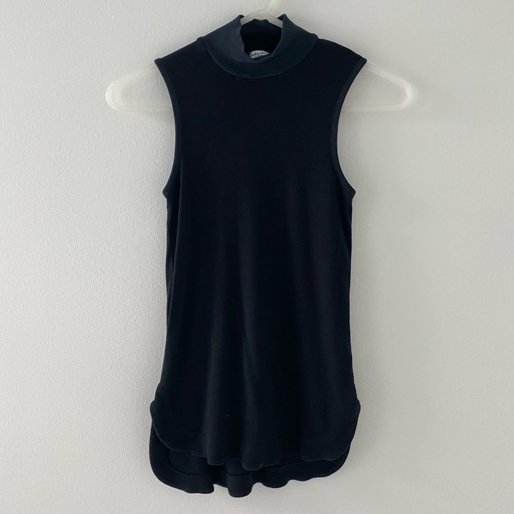 Splendid Mock Neck Sleeveless Top